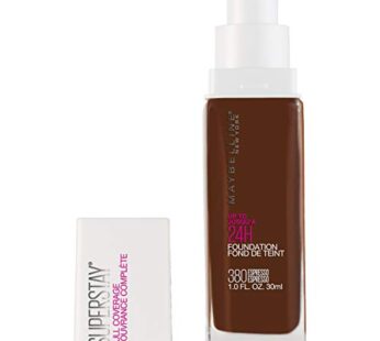 Maybelline New York Super Stay Full Coverage Liquid Foundation Makeup, Espresso, 1 Fl Oz