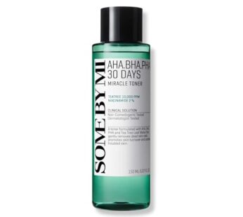 SOME BY MI AHA BHA PHA 30 Days Miracle Toner – 5.07Oz, 150ml – Made from Tea Tree Water fo