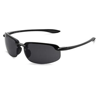 JULI Sports Sunglasses for Men Women Tr90 Rimless Frame for Running Fishing Baseball Drivi