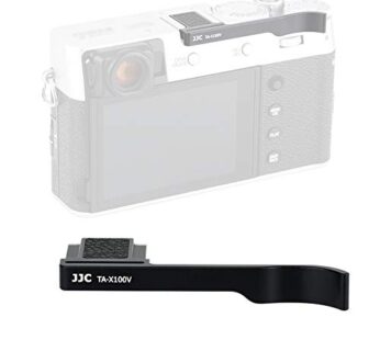 JJC TA-X100V Black Thumbs Up Grip for Fuji X100V Camera, Hot Shoe Thumb Grip Comaptible wi