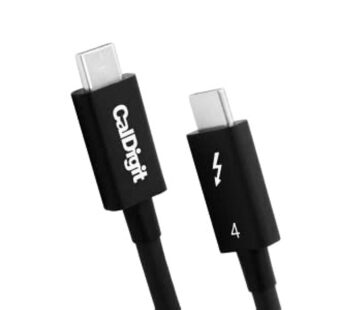 CalDigit Thunderbolt 4 Cable – 40Gbps 100W Power Delivery, Compatible with Thunderbolt 3 &