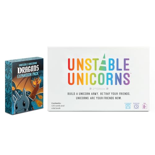 Unstable Games - Unstable Unicorns Dragons Expansion Pack - designed to be added to your U - Image 3