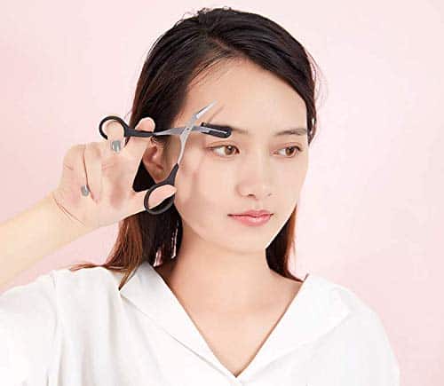 Professional Precision Eyebrow Trimmer Scissors Scissors with Comb and Non Slip Finger Gri - Image 6