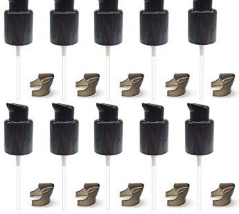 TIHOOD 10PCS Replacement Foundation Pump Black Plastic Cosmetic Liquid Foundation Makeup P