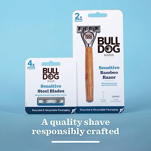 Bulldog Skincare Sensitive Bamboo Razor Blades x4 - Image 6