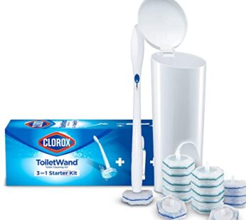Clorox Toilet Cleaning System – ToiletWand, Storage Caddy and 16 Heads (Package May Vary)