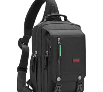 NICGID Sling Bags Chest Shoulder Backpacks, 14.1” Laptop Backpack Crossbody Messenger Bag