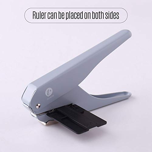 Fromthenon Mushroom Discbound Hole Punch Puncher Handheld DIY Paper Cutter with Ruler for - Image 5