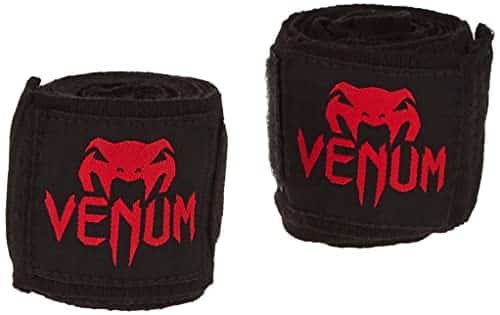 Venum Kontact Boxing Hand Wraps - Black/Red, 98 in