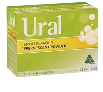 Ural Effervescent Powder 4G * 28 Sachets Urinary Alkalinizer Cystitis Relief