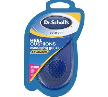 Dr. Scholl’s Massaging Gel Heel Cushions for Women Size 6-10 – 1 PR, Pack of 2