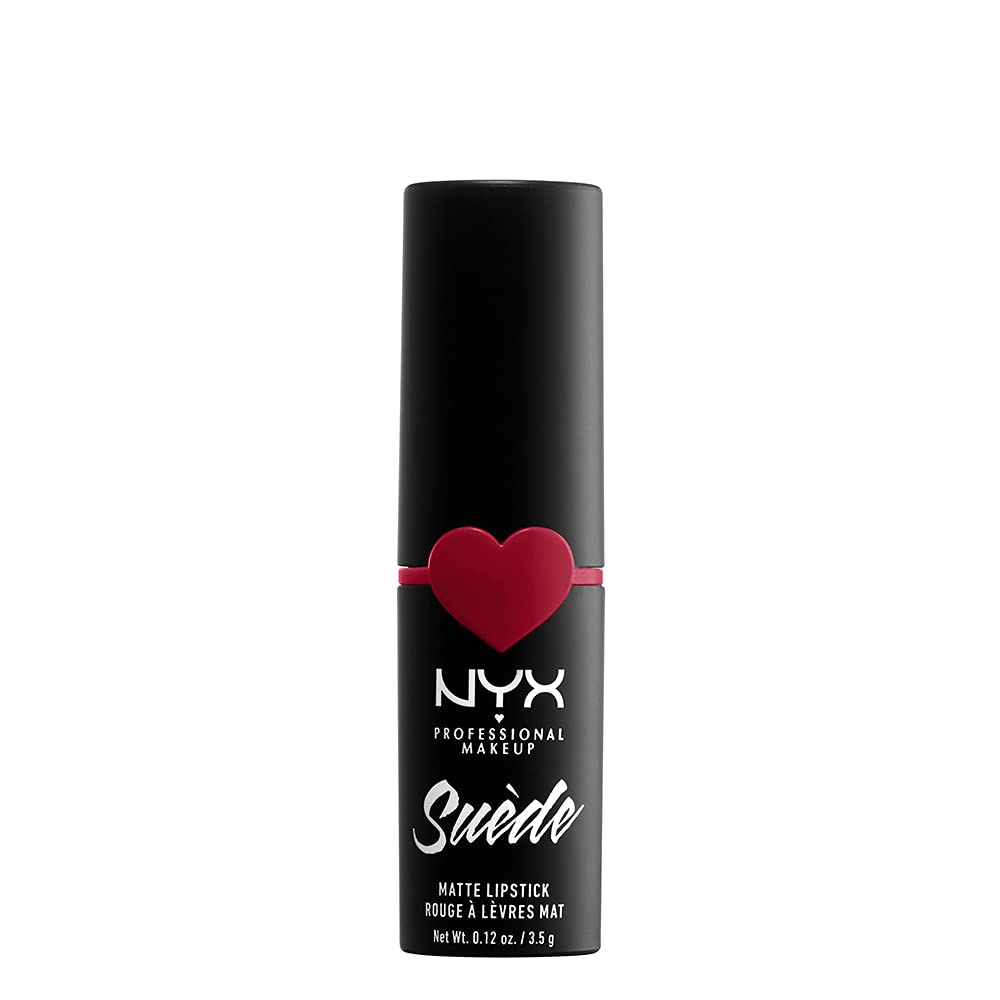 NYX PROFESSIONAL MAKEUP Suede Matte Lipstick, Vegan Formula - Spicy (True Red) - Image 7