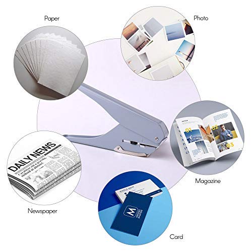 Fromthenon Mushroom Discbound Hole Punch Puncher Handheld DIY Paper Cutter with Ruler for - Image 6