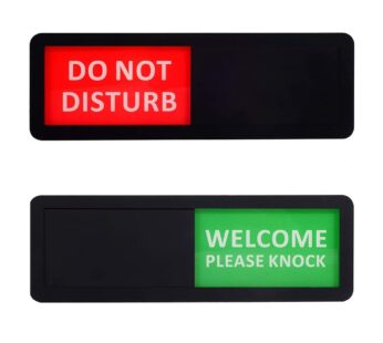 Kichwit Privacy Sign for Offices or Homes, Do Not Disturb Sign, Welcome Please Knock Sign,