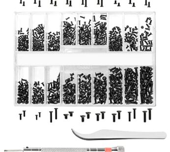 630 Pcs Tiny Micro Repair Screw Kit Eyeglass Sunglass Repair Kit with Screwdriver for Repa
