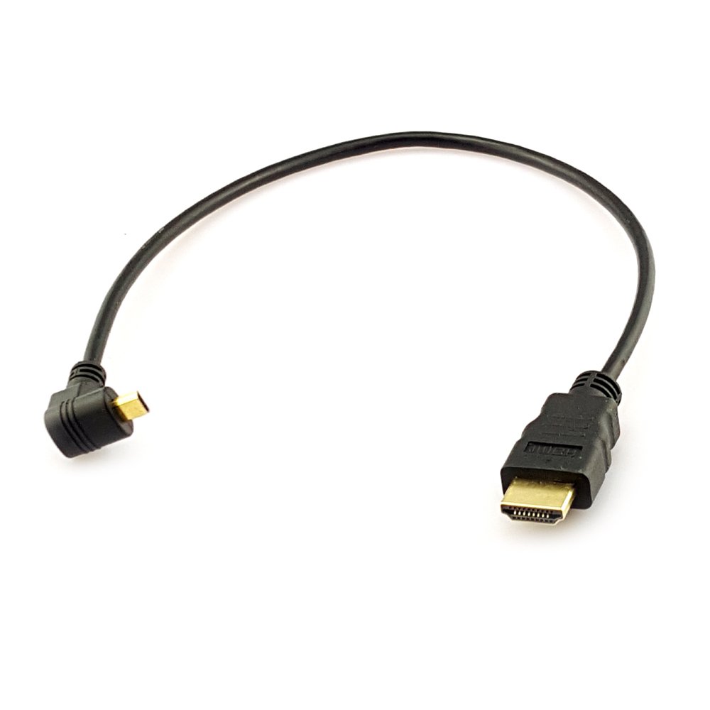Seadream 1Foot 90 Degree Down Angle Micro HDMI Male To HDMI Male Cable Connector (1Pack) - Image 2