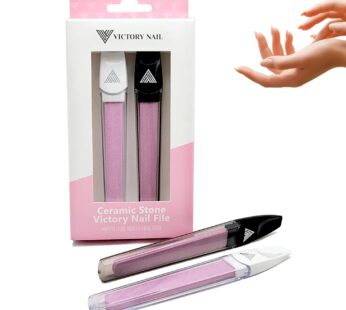 Ceramic Files for Nails, Manicure Fingernail Files with Cases, Expert Precision Filing, Le