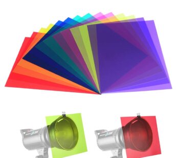 14 Pack Color Correction Light Gel Filter Sheet Colored Overlays Transparency Film Plastic