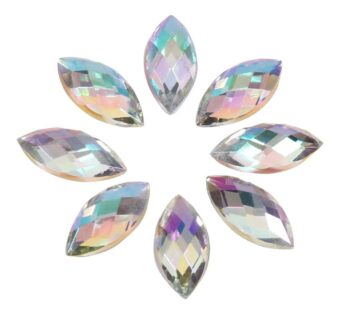 Horse Eye Shape Rhinestone 500Pcs Rhinestones, Flat Rhinestones, Acrylic Rhinestone, for C