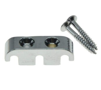 KAISH Bass Guitar String Tree Bass String Retainer with Mouting Screws Chrome