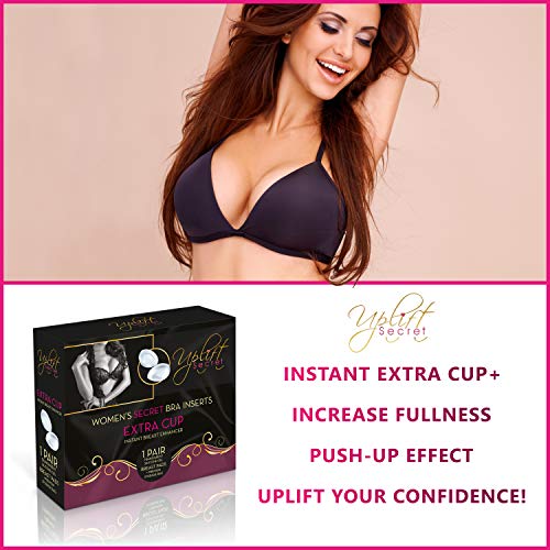Uplift Secret Silicone Bra Inserts - Clear Gel Push Up Breast Pads - Bra Padding Bust Enha - Image 5
