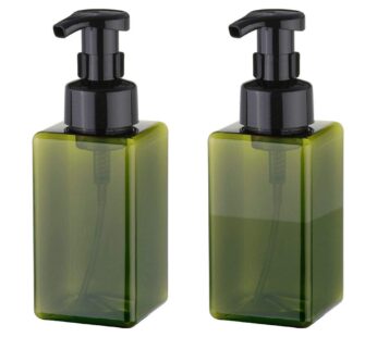 UUJOLY Foaming Soap Dispenser, 450ml (15oz) Refillable Pump Bottle Plastic for Liquid Soap