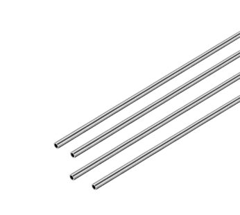 uxcell 304 Stainless Steel Round Tubing 4mm OD 0.6mm Wall Thickness 250mm Length Seamless