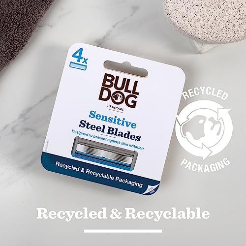 Bulldog Skincare Sensitive Bamboo Razor Blades x4 - Image 5