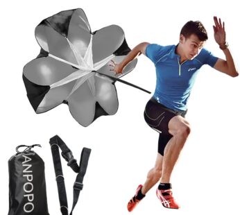 ANPOPO Bfsmile Running Speed Training 56″ Parachute with Adjustable Strap, Free Carry Bag.