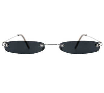 Slocyclub Vintage Rectangle Skinny Sunglasses for Women Men, Retro Small Thin Sunglasses,