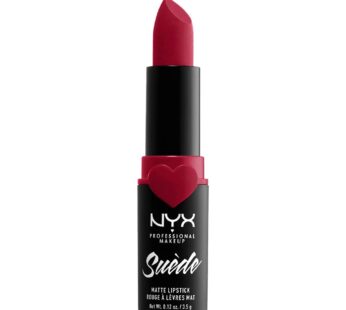 NYX PROFESSIONAL MAKEUP Suede Matte Lipstick, Vegan Formula – Spicy (True Red)