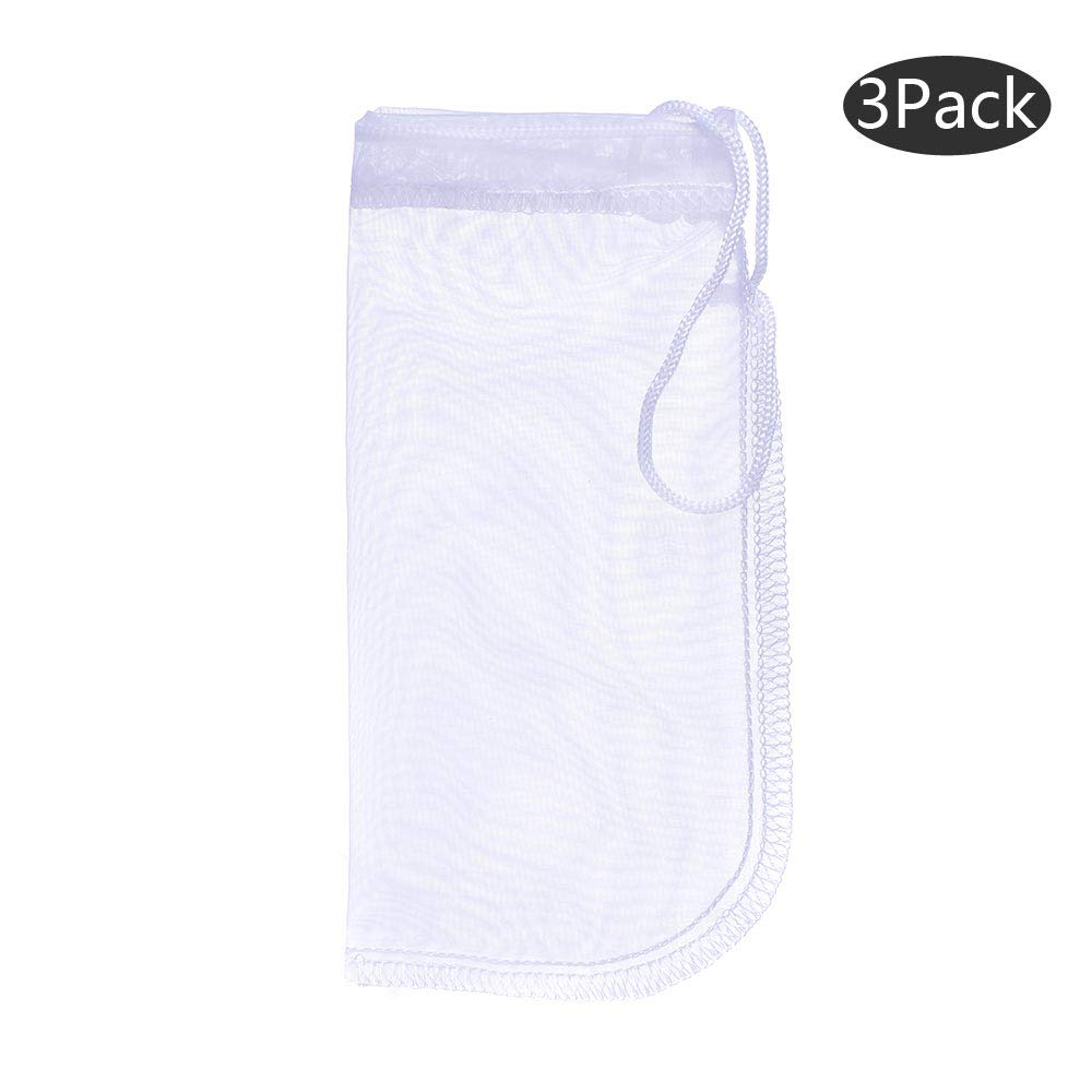 ALEGI Media Filter Bag Aquarium Extra Fine,Reusable 180 Micron Drawstring Mesh Filter Bags - Image 2