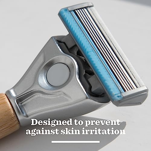 Bulldog Skincare Sensitive Bamboo Razor Blades x4 - Image 3