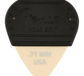 Fender Mojo Grip Guitar Picks 351 Shape, Dura-Tone Delrin, 0.71mm, White 3-Pack