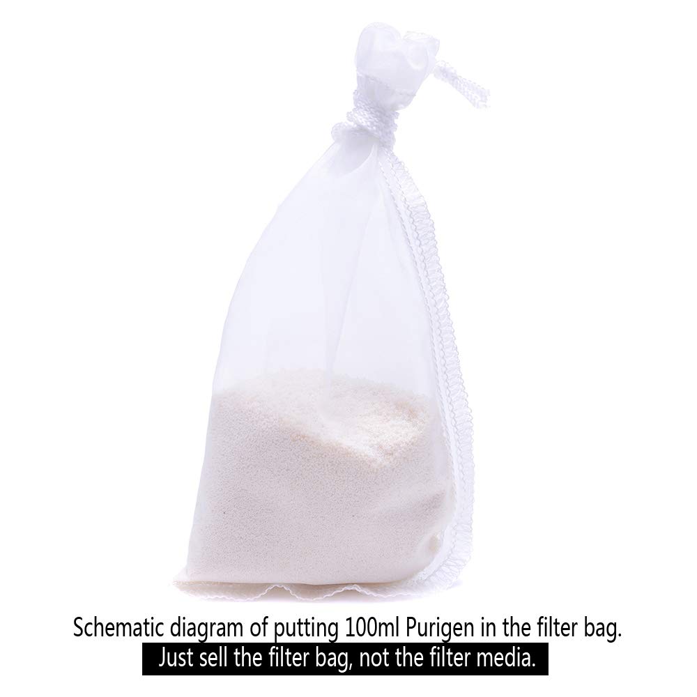 ALEGI Media Filter Bag Aquarium Extra Fine,Reusable 180 Micron Drawstring Mesh Filter Bags - Image 7