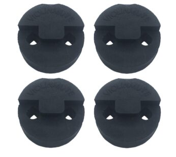 Amgate 4 Pack Violin Practice Mute for Violin and Small Viola, Round Tourte Style Rubber M