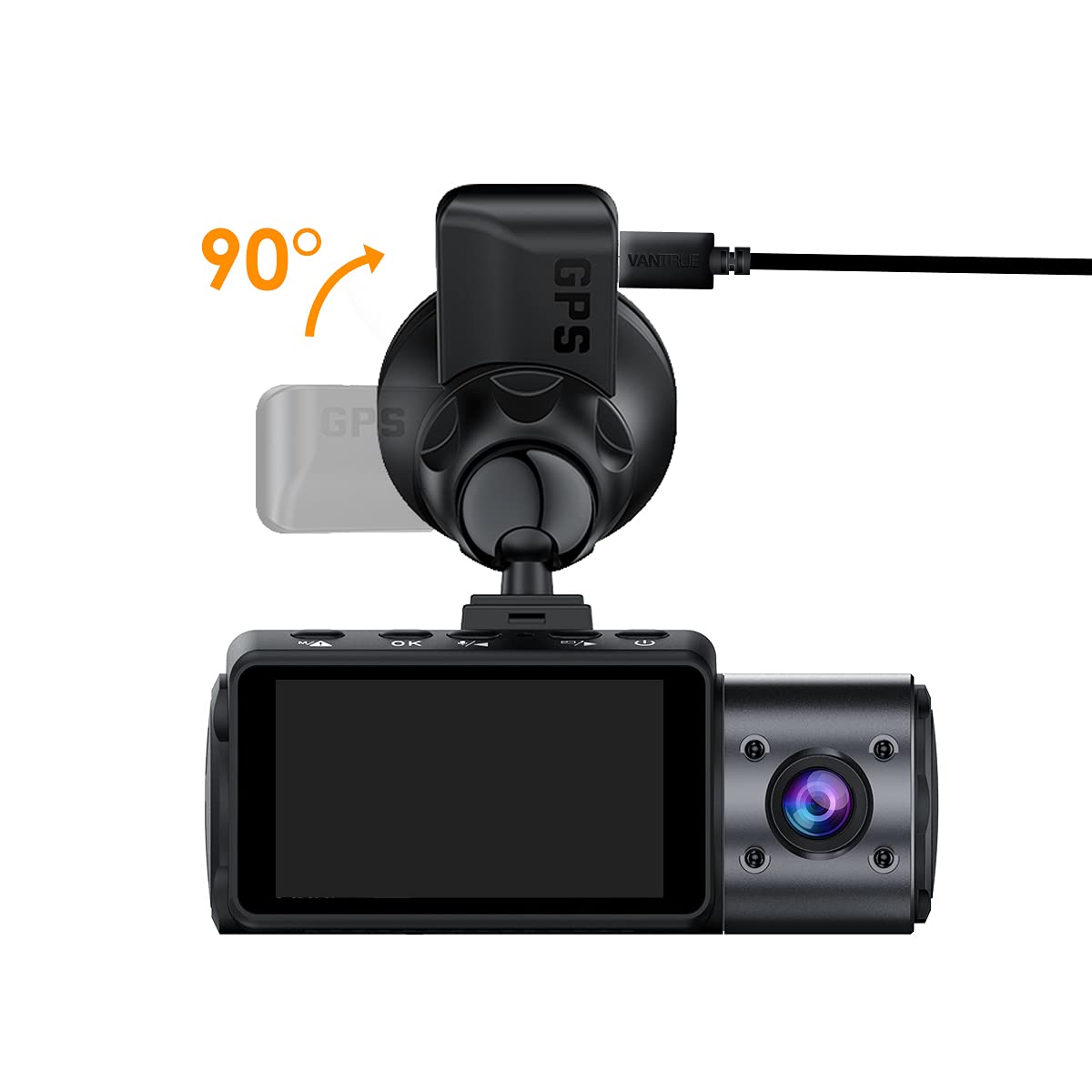 Vantrue N4, N2S, X4S, N1 Pro(2023), T3 Dash Cam GPS Receiver Module Type C USB Port Car Su - Image 3