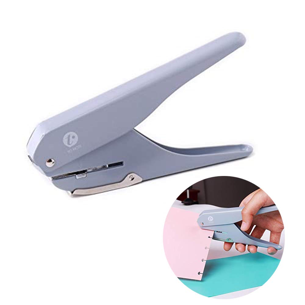 Fromthenon Mushroom Discbound Hole Punch Puncher Handheld DIY Paper Cutter with Ruler for