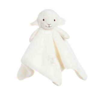 Apricot Lamb Luxury Snuggle Plush White Lamb Sheep Infant Stuffed Animals Security Blanket