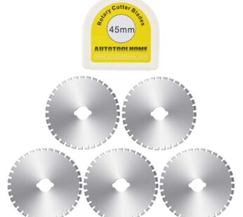 5 Pack 45mm Crochet Edge Skip Blade Perforated Rotary Blades for Paper Perforating Fleece