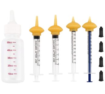 Xuanda Pet Feeding Bottle and Syringes with Nipples for Small Cat Dog Animals (Model 1)