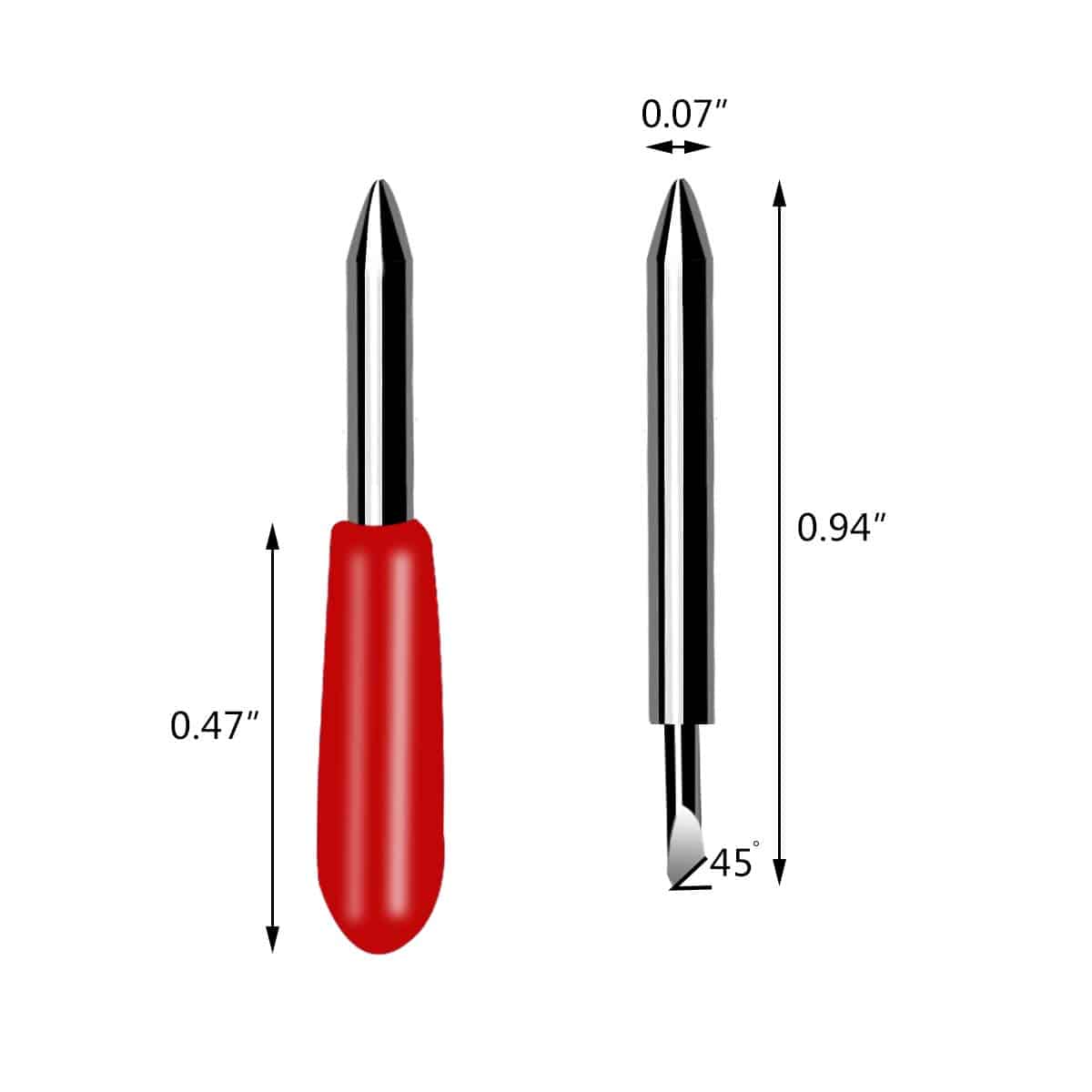 30 Pack Replacement Blades for Explore Air 2 Vinyl Cutting Blade 45 Degree Cutting Plotter - Image 6