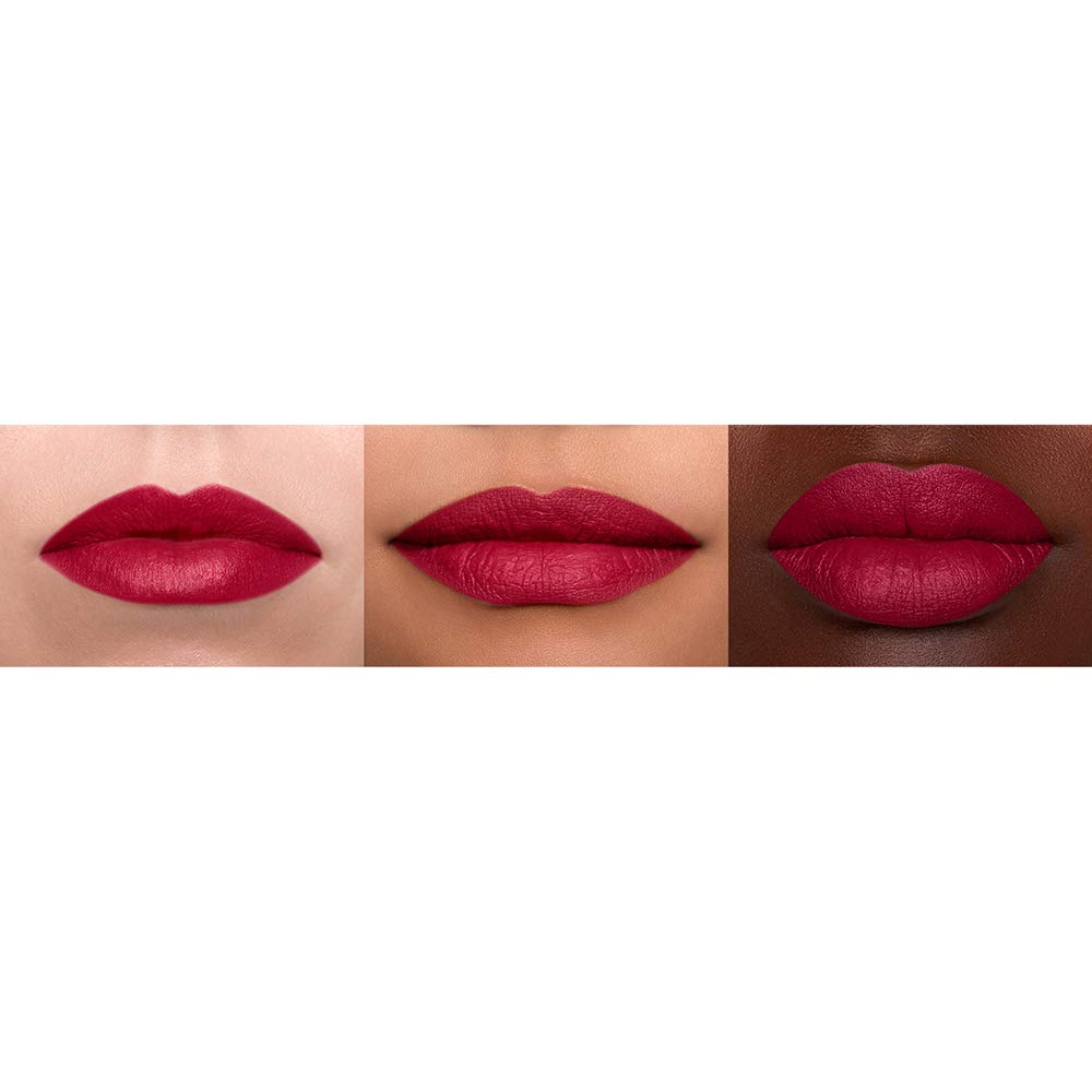 NYX PROFESSIONAL MAKEUP Suede Matte Lipstick, Vegan Formula - Spicy (True Red) - Image 3