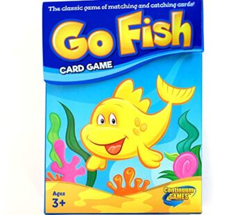 Continuum Games Go Fish Classic Card Game Fun for Children Age 3 and Up, Blue
