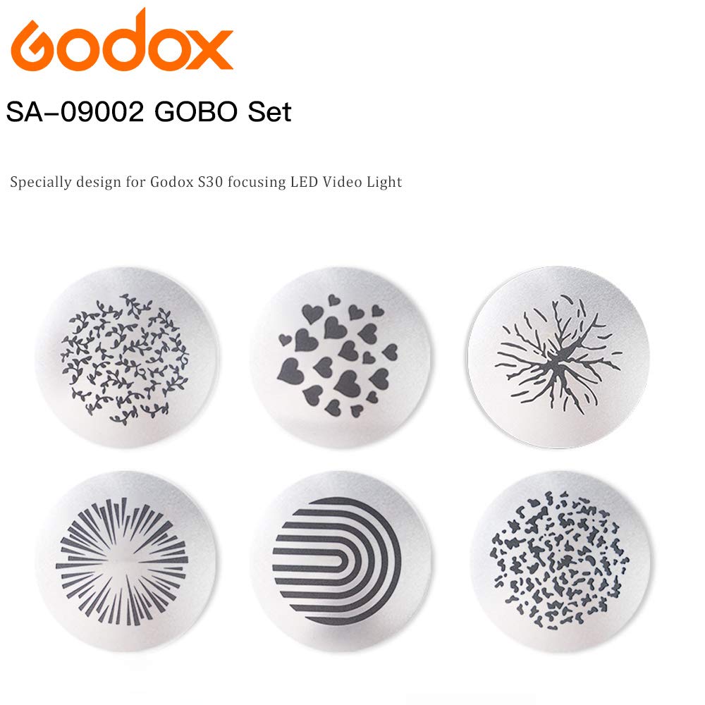 GODOX SA-09-002 GOBO Sets for S30 LED Light Creative Effects - Image 4