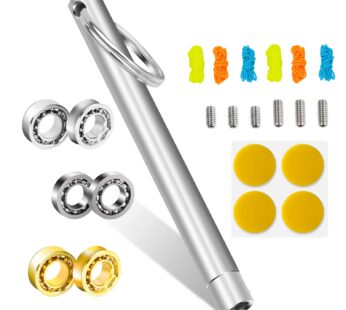 MAGICYOYO Complete Yoyo Bearing Pack, 10 Ball Golden Unresponsive Yoyo Bearing + Size C 8