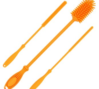 12.5″ Silicone Bottle Brush and Straw Cleaner Brushes | Bottle Cleaner Brush for Hydroflas
