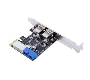 Zerone PCI-E to USB 3.0 2 Port Express Card, with 1 USB 3.0 20-pin Connector