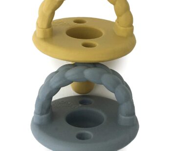 Itzy Ritzy Silicone Pacifiers for Newborn – Sweetie Soother Pacifiers Feature Collapsible