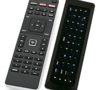XRT500 Qwerty Keyboard Remote Control with Backlight Compatible with Vizio TV M43-C1 M49-C